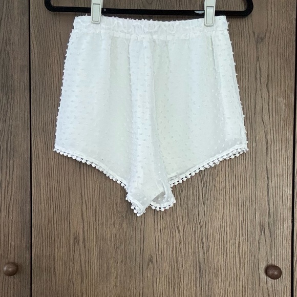 High Waist White Shorts - Picture 2 of 6